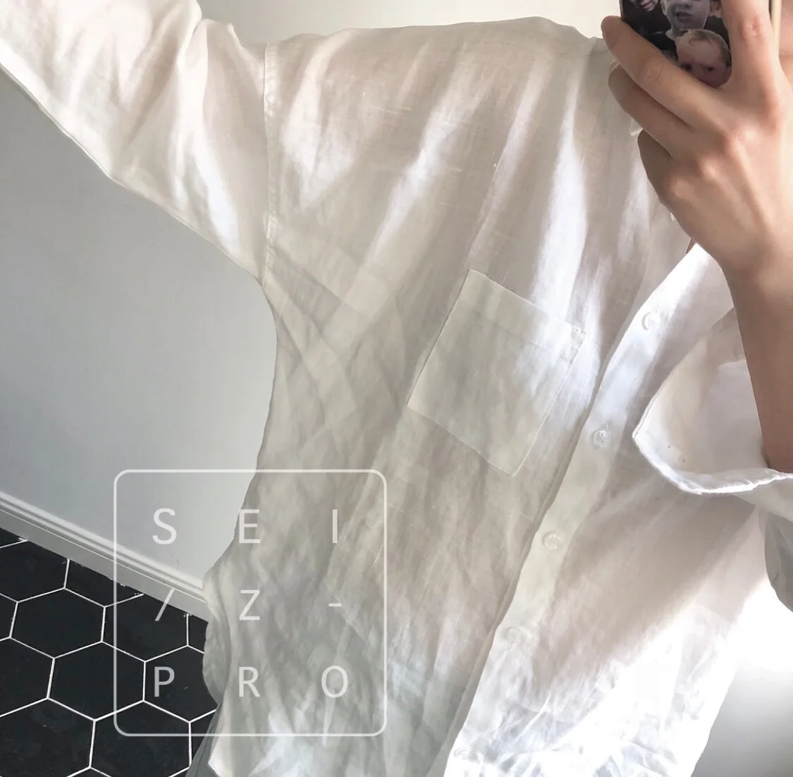 Camisa de Linho Solto Manga Batwing Sólido Clássico Simples Verão Respirável Confortável Protetor Solar Longa Feminino Topos 100% 16 sólido clássico simples verão respirável confortável protetor