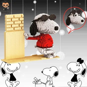 

New 2380pcs+ Mini Blocks Cartoon Dog Mirco 3D Model Snoo Diamond Building Bricks Anime Figures For Bricks Toys