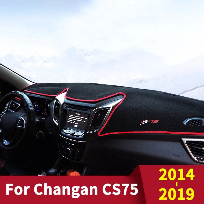 

Car Dashboard Avoid Light Pad Instrument Platform Desk Cover Mats Carpets for Changan CS75 2014 2015 2019