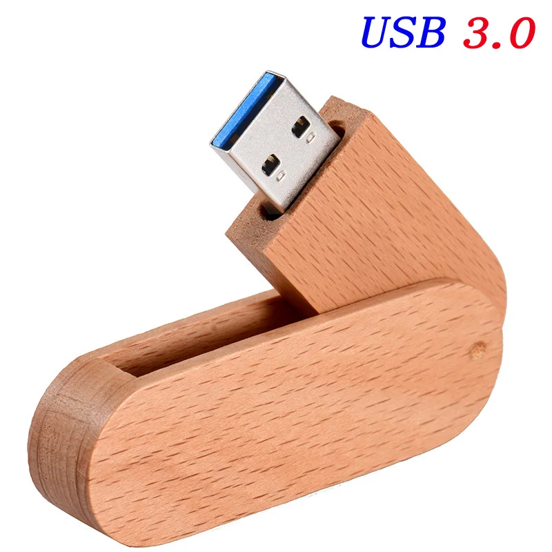 Free Custom Logo USB 3.0 flash drive Ballpoint Pen Case Memory Stick High Speed Pen Drive Wooden box Photography 32GB 64GB 128GB best pen drive 64gb USB Flash Drives