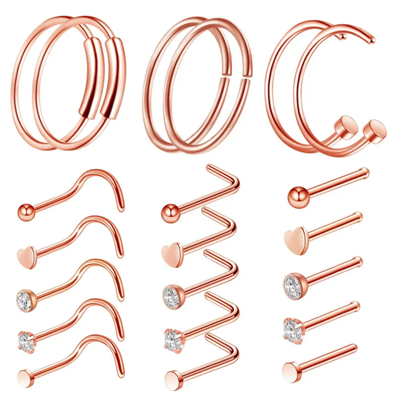 

1pcs Septum Medical Titanium Nose Ring Silver Gold Body Clip Hoop for Women Septum Piercing Clip Jewelry Gift