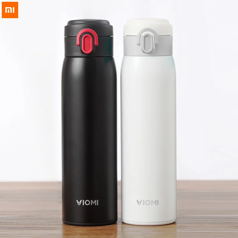 

Xiaomi mi Mijia VIOMI Stainless Steel Vacuum 24 Hours Flask Water Smart Bottle Thermos Single Hand ON 2