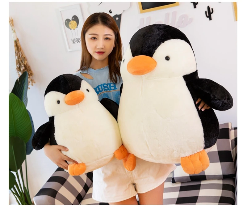 Новинка Kawaii плюшевая игрушка в виде пингвина, Большая мягкая кукла в виде пингвина, подушка в виде пингвина для девочки, подарок для ребенка, украшение 24 дюйма, 60 см