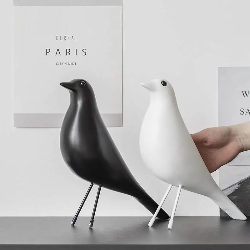 

Resin Craft Bird Figurine Statue Office Ornaments Sculpture Decoration Acce