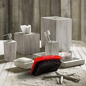 

Hair Brush for Men,Curved Palm Wave Brush,360 Waves Brush Made with Pure Black Boar Bristle