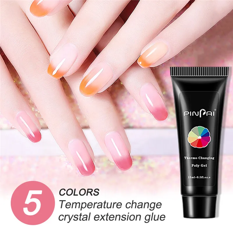 

20g Polygel Nail Acrylic Poly Gel Pink White Clear Crystal UV LED Builder Gel Tips Enhancement Slip Solution Quick Extension Gel