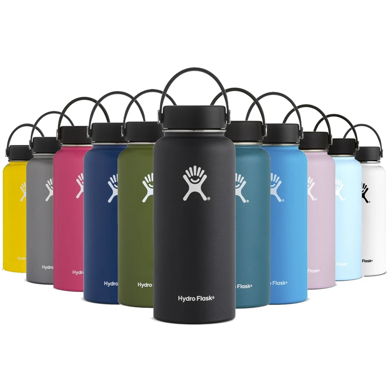 

Best Stainless Steel Water Bottle Hydro Flask 32 oz/40 oz Water Bottle Vacuum Insulated Wide Mouth Travel hydroflask Bottle
