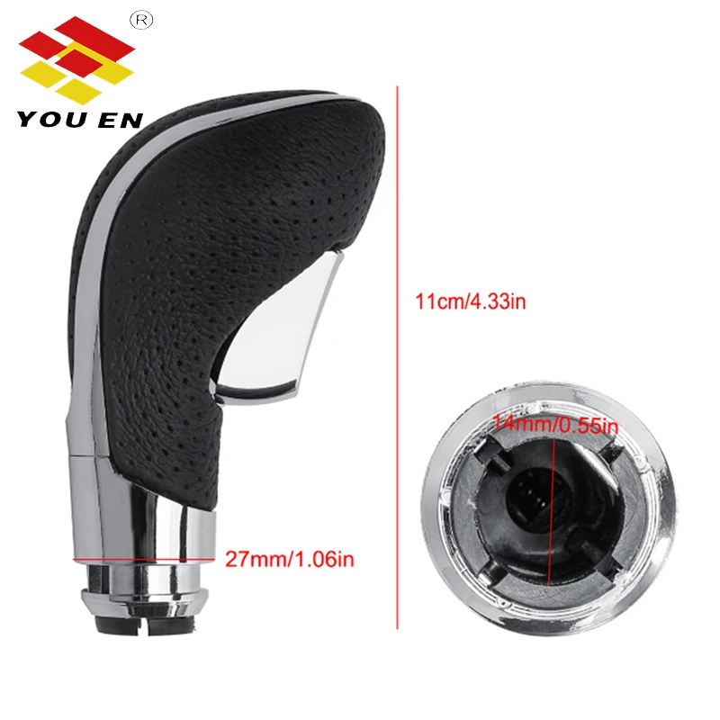 YOUEN Automatic Transmission Car Gear Shift Shifter Lever Knob For Buick Regal/Opel Insignia/Vauxhall Insignia Genuine leather