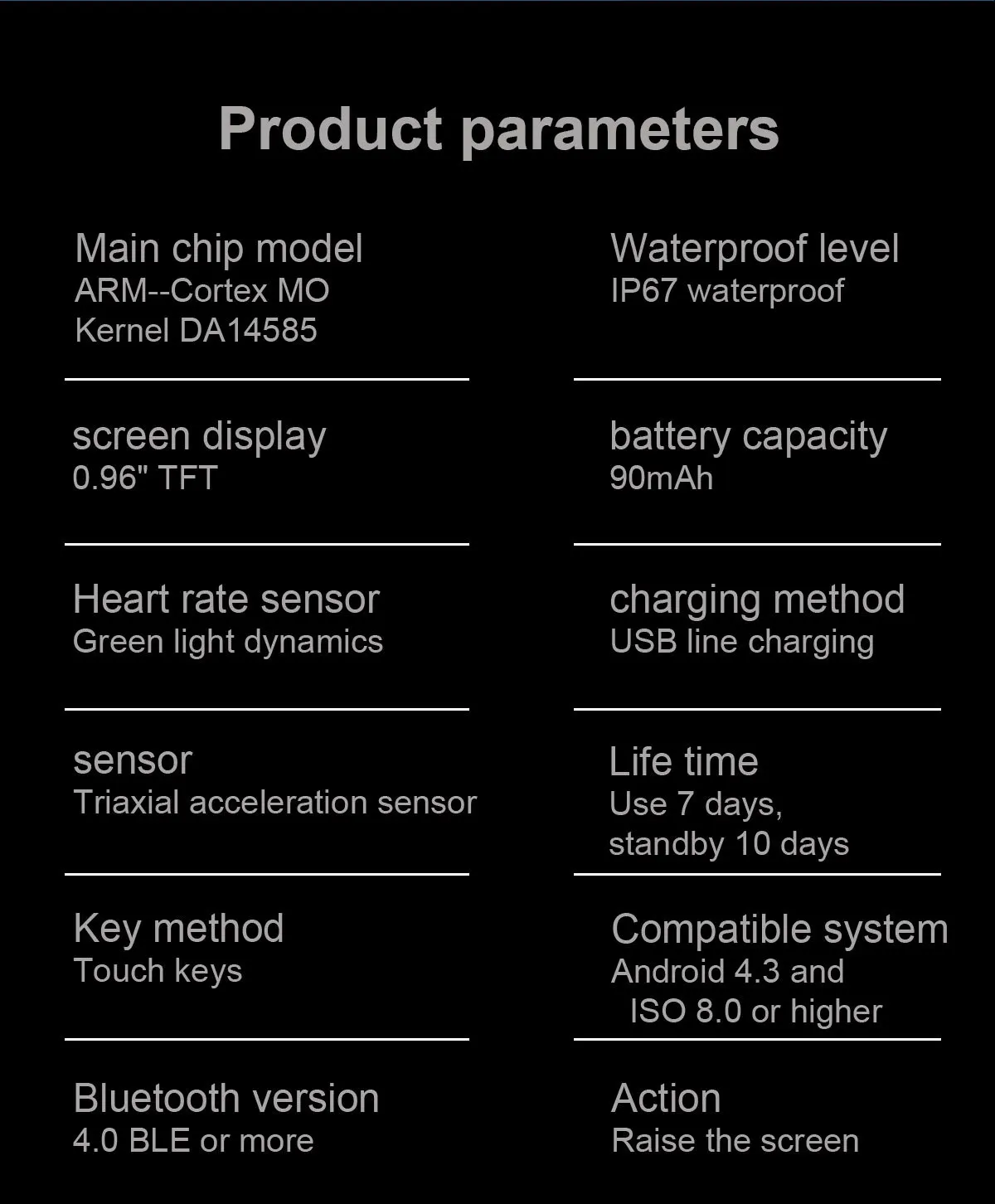 HSXDWD 115 Plus Smart Wristband Bluetooth-compatible Smart Watch Heart Rate Monitor Fitness Tracker Bracelet Waterproof