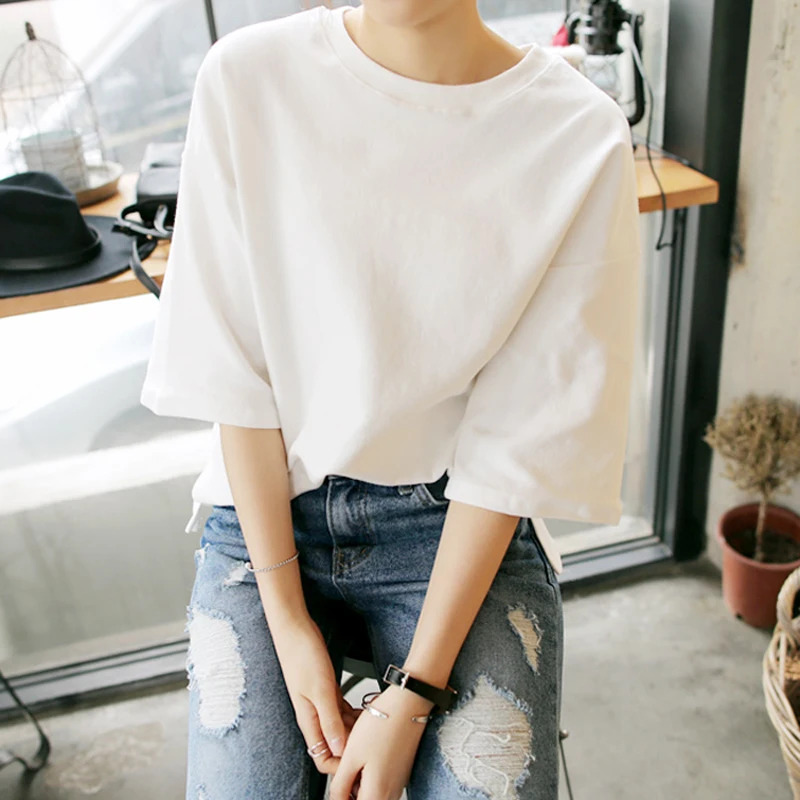 

T-shirt korean clothes camisetas verano mujer 2019 women poleras de moda vogue roupas feminina tee femme camisetas manga corta