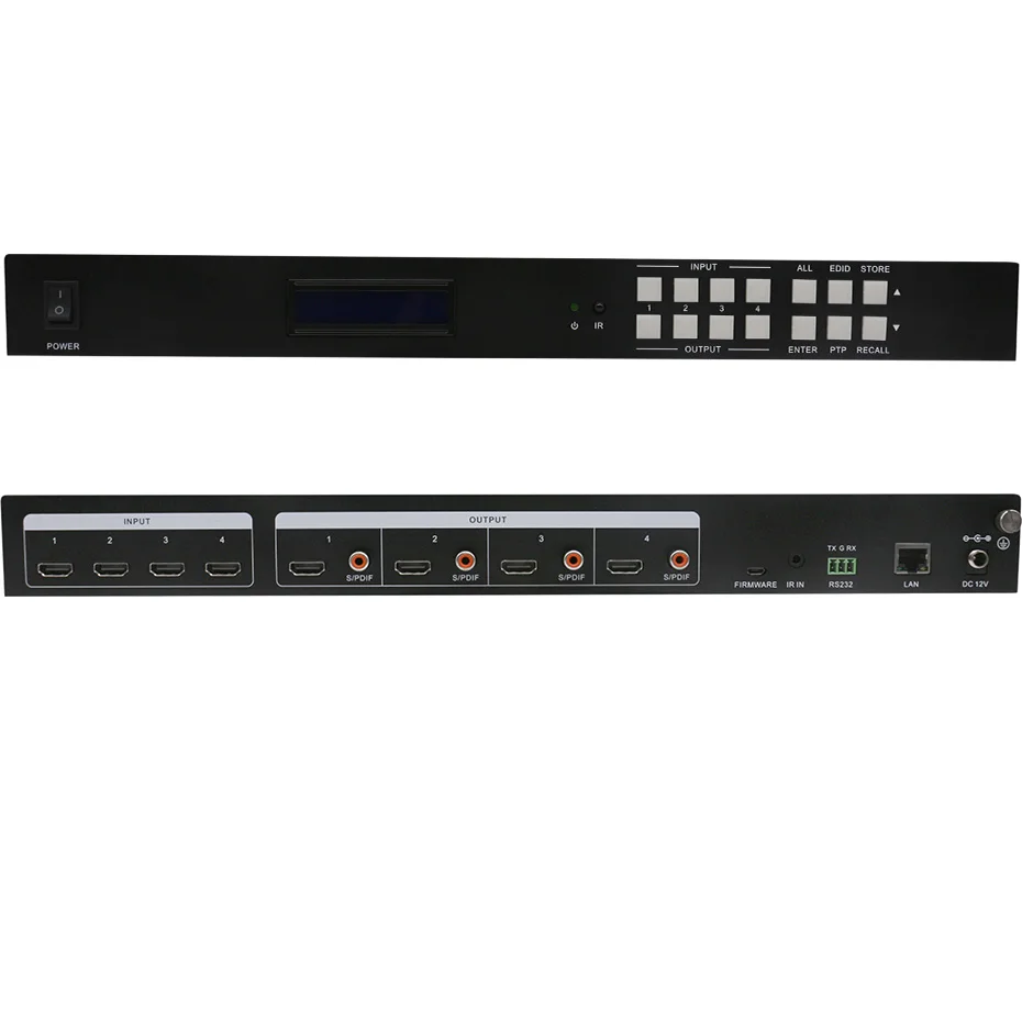 4K UHD HDMI 2,0 матричный 4X4 с Аудио HDMI коммутатор 4 в 4 Выход сплиттер переключатель(HDR 4K X 2 K/60 HZ 4:4:4 HDCP 2,2
