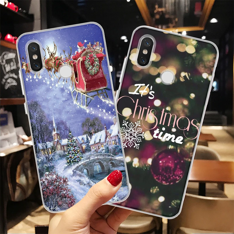 

Case For Xiaomi Mi Pocophone F1 8 9 Lite 9T Pro A1 A2 Mix 3 2S 5S Plus SE Explore Marry Christmas Case For Mi A3 CC9 CC9e Cover
