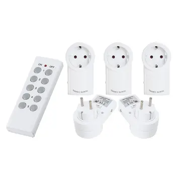 

For EU Smart Socket Wireless Remote Control Power Outlet 433Mhz Wireless Light Switch Plug Smart Home Mains Plug for Broadlink R
