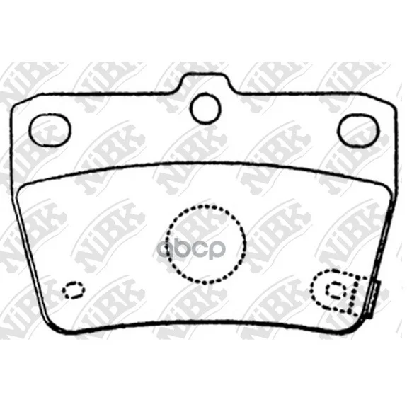 Колодки Тормозные Дисковые Toyota Rav4 00-05 Pn1424 NiBK арт. PN1424