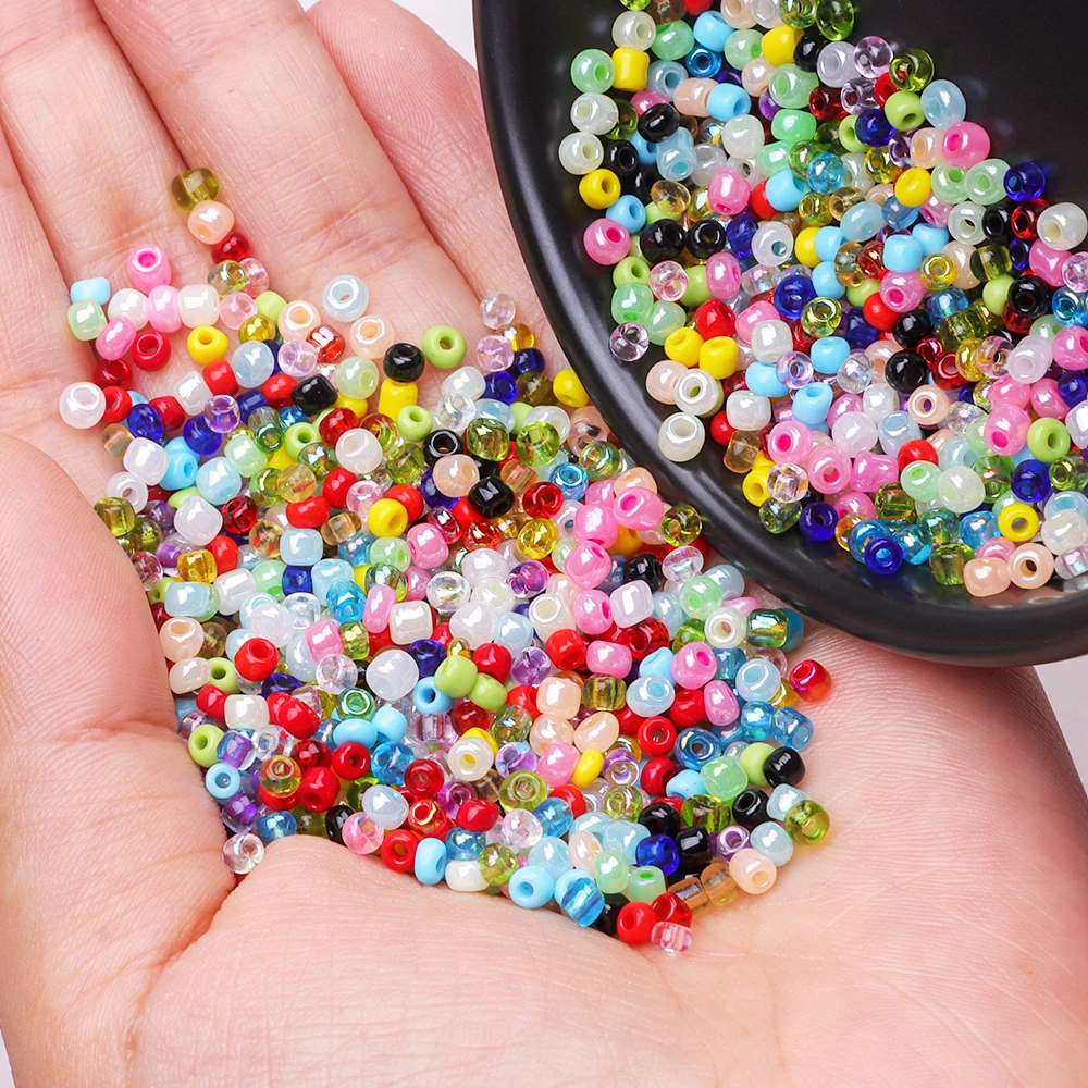 2 3 4mm Pony Beads For Jewelry Making Small Glass Seed Beads For Needleword Czech Beads For DIY Necklace Bracelet Earrings