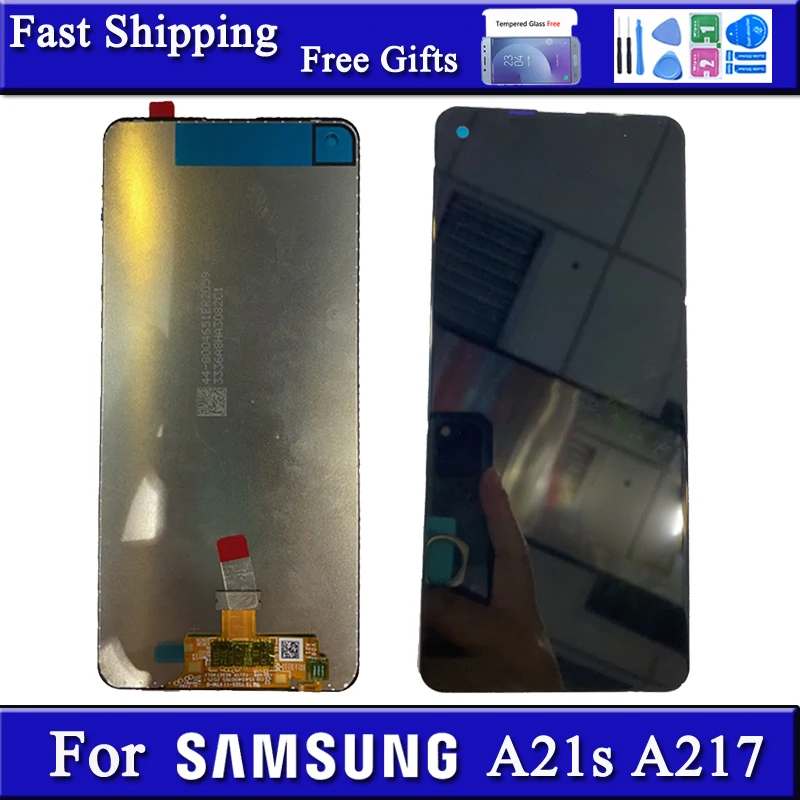ЖК дисплей для Samsung Galaxy A21s A217 A217F A217M сменный экран ремонта сенсорный дигитайзер в
