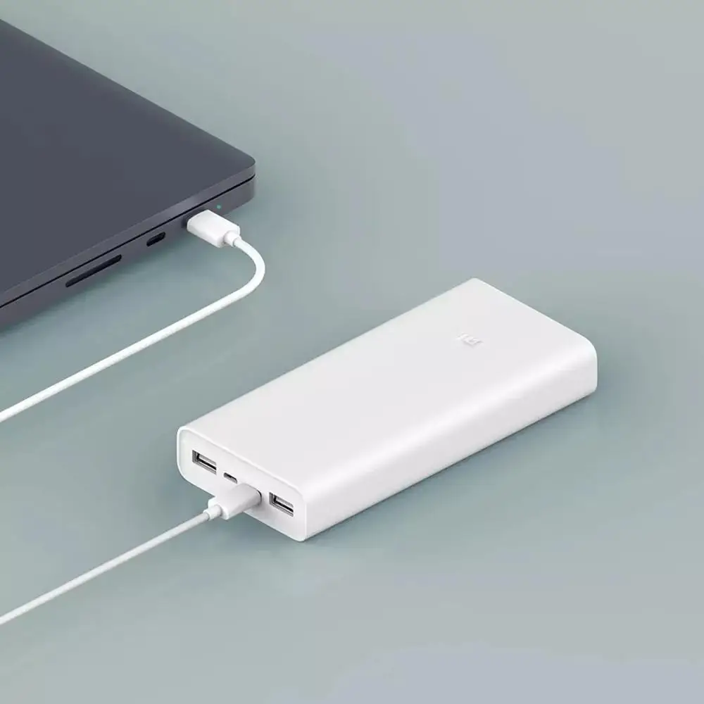 Original Xiaomi cargador portátil 3 20000mAh soporte QC3.0 Dual USB tipo C mi banco de batería exte
