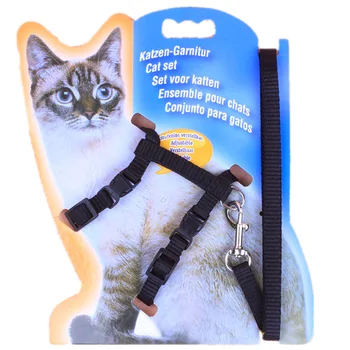 

Adjustable Cat Harness Leash Set Nylon Kitten Pet Cat Leashes Rope for Puppies Walking Chest Strap Pet Product