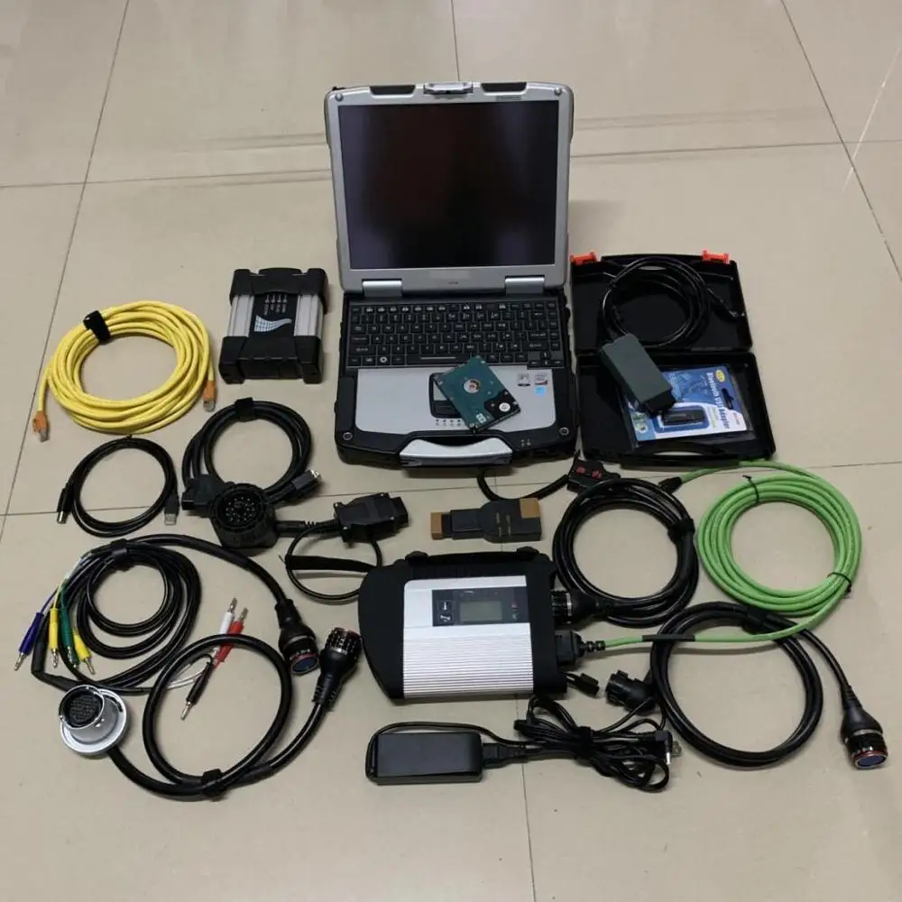 3 в 1 Mb Star Sd c4 для Bmw Icom Next 5054 a BLUETOOTH программный жесткий диск ТБ с ноутбуком CF30 Ram 4G