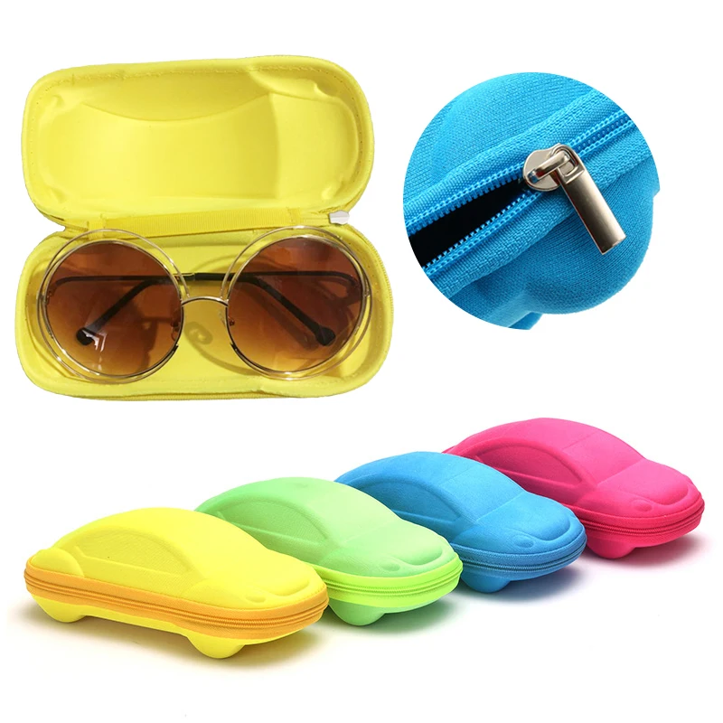 Children Car Shaped Glasses Case Cute Sunglasses Storage Lightweight