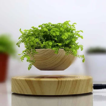

Magnetic Levitation Air Bonsai Suspension Levitating Flower Pot Plant LED Living Room Tabletop Decor BDF99