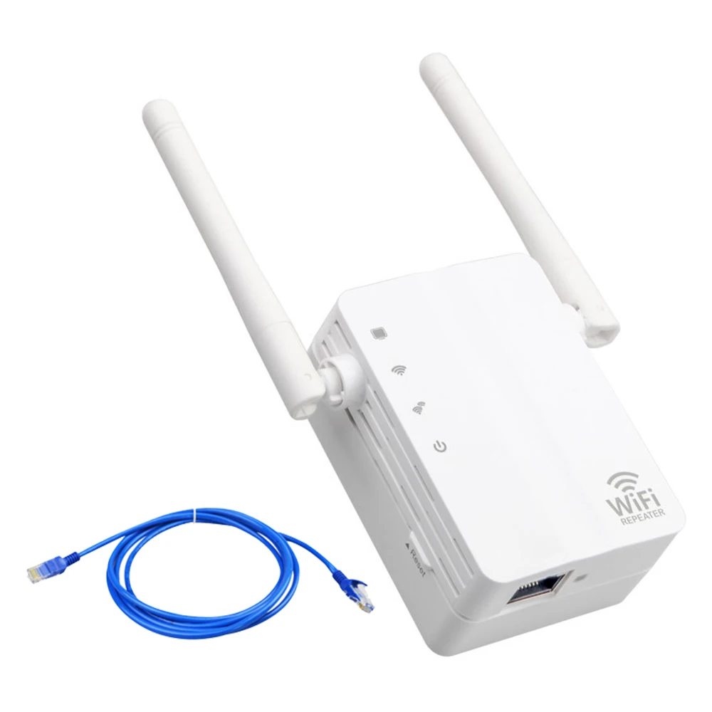 

WiFi Extender 300 Mbps with WPS Internet Signal Booster Extends WiFi Coverage to Smart Home Devices EU plug with Bonus 1m Cable