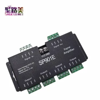 

DC 5V - 24V 12V SPI TTL Signal Led Amplifier 4ch output For 2812 2811 2813 6803 APA102 8806 LED Strip Light Module Tape