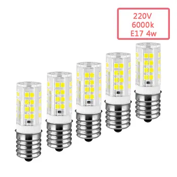 

Pack of 5 Ceramic E17 210V 220V 230V 4W 6000K LED Bulb for Microwave Oven Freezer Appliance Light Lamp Spare Parts for Microwave