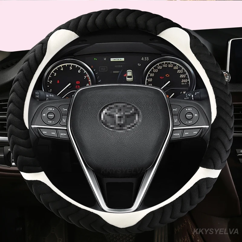 Coprivolante Invernale Peluche Invernale Per Toyota Alphard Avanza Camry Corolla Chr Rv4 Prius Altis Estima Harrier 38Cm Accessori