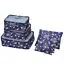 6 комплектов нейлоновые сетчатые портативные дорожные сумки для хранения одежды куб для упаковки органайзер для багажа новые стили - Цвет: 4