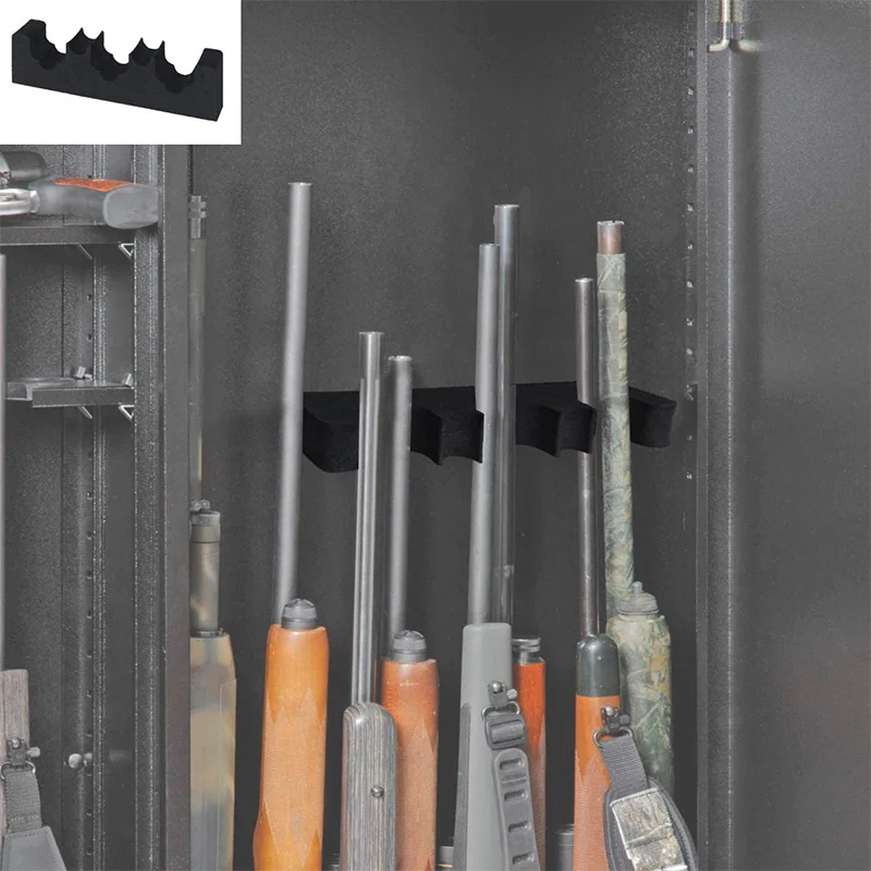Supporto A Parete Per Fucili E Pistole – 2 Pezzi In Acciaio, Altezza Regolabile, Ganci Gommati Per Softair E Armi Da Parete