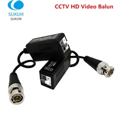 Balun CCTV vidéo passif HD 1080P BNC, paire torsadée émetteur récepteur adaptateur pour caméra AHD CVI TVI CVBS 