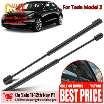 

2Pcs/Set Car Front Engine Hood support Gas Spring Lift Supports Struts Car Hydraulic Rod For Tesla Model 3 Auto Car Accessories