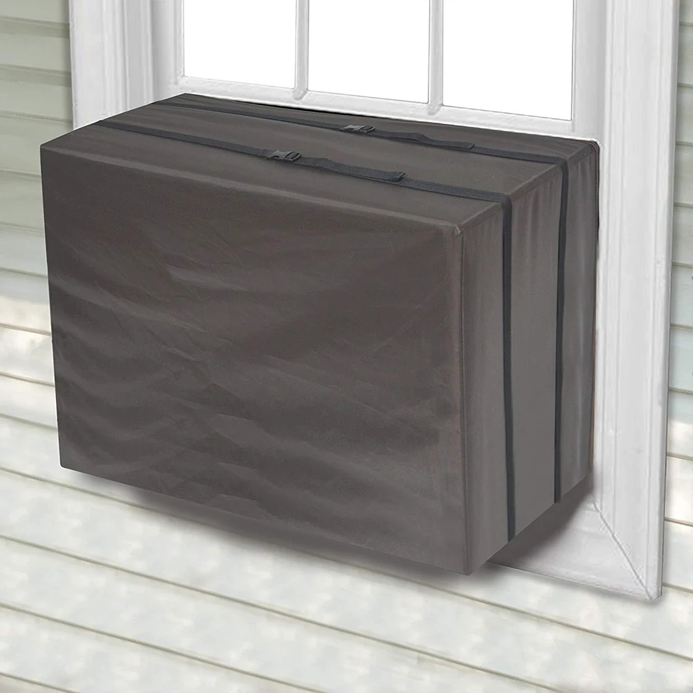 Window Air Conditioner Cover Waterproof Anti-Snow Outdoor Air Conditioner AC Window Unit Protective Cover Cleaning Cover Dust