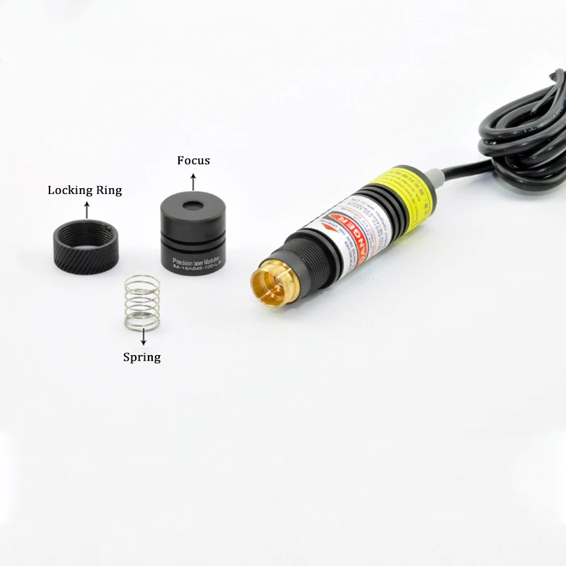 200mW 648nm Red Cross Laser Module Generator Variable Focus Industrial Marking Position Alignment Diode Generator