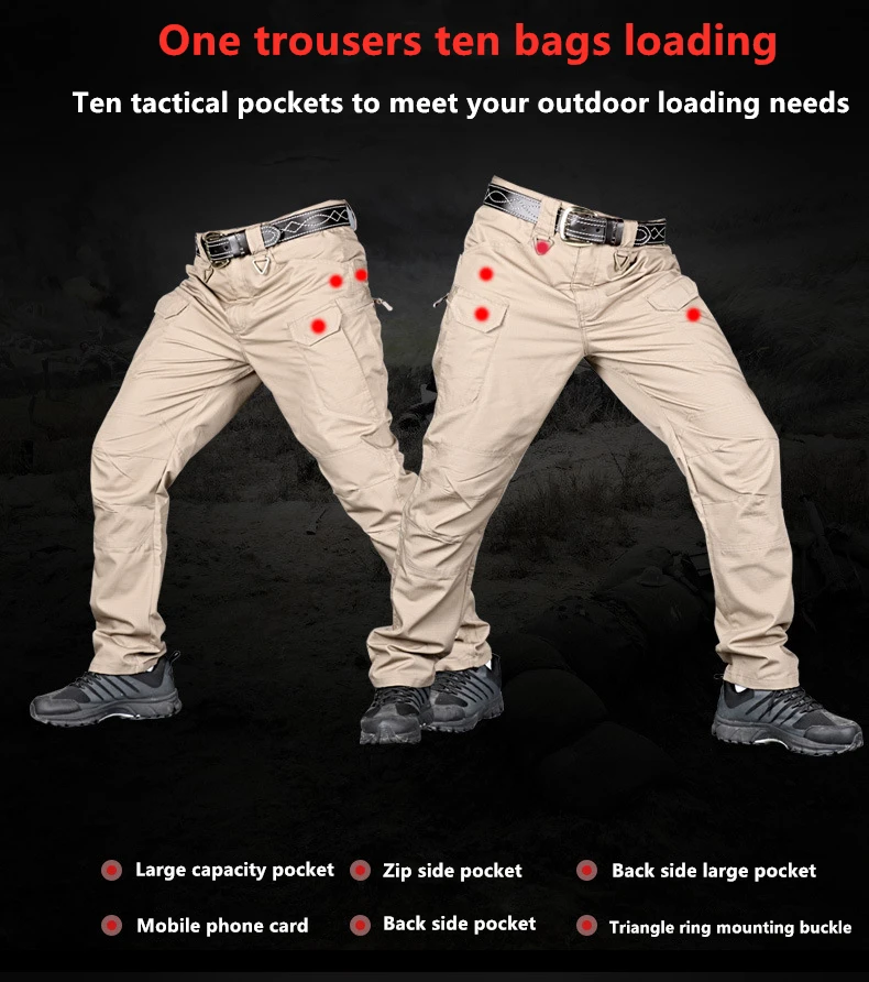 2019IX7 tactical pants men's trousers special forces army fan pants outdoor training pants autumn and winter hiking pants wear t