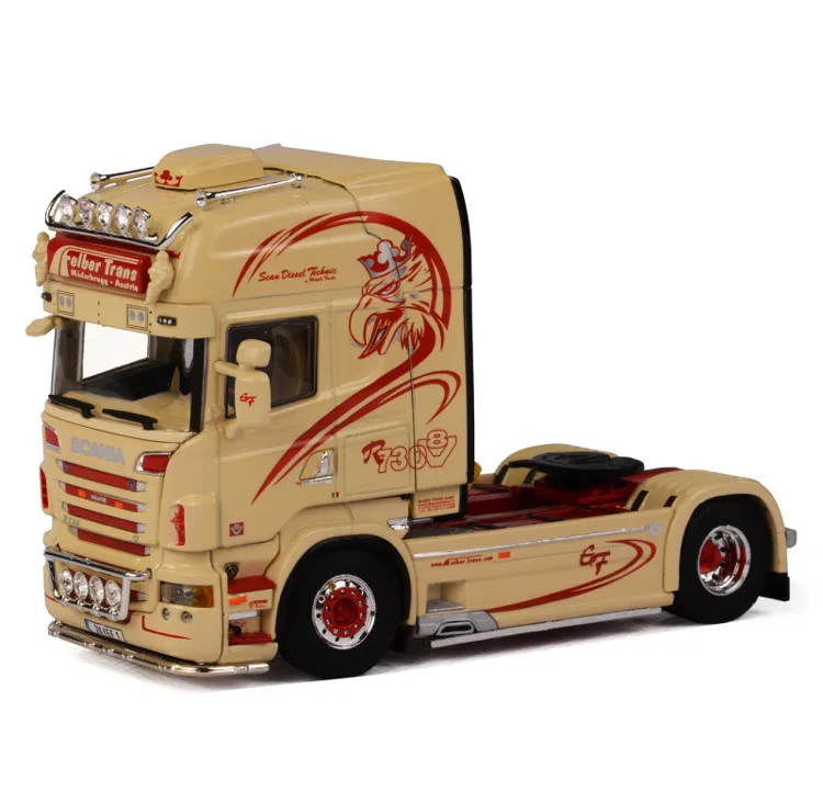 Изысканная модель из сплава в подарок WSI масштаб 1:50 SCANIA R6 TOPLINE 4x2 грузовик