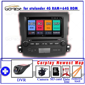 

4GB 64GB Android Car Radio DVD reproductor Multimedia for Mitsubishi Outlander xl 2 gps navigation radio video audio player IPS