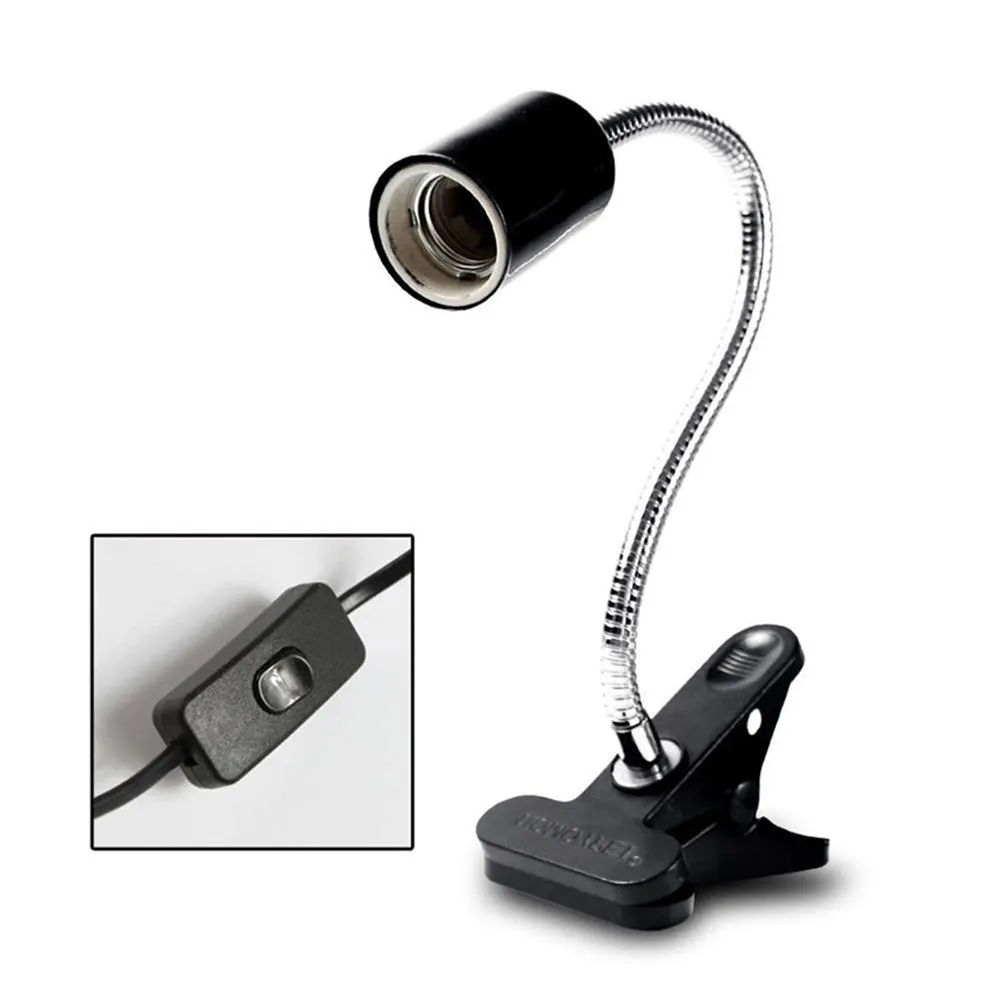 

Solar UV bulb lamp holder clip lamp flexible reptile lizard heating lamp