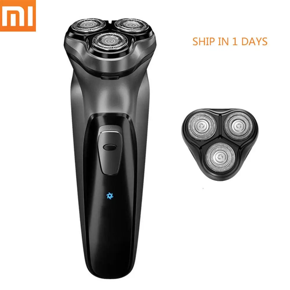 Razor and Cutter Xiaomi электрическая бритва Blackstone бритва 3D для мужчин моющаяся перезаряжаемая бритва типа с Enchen - Цвет: Razor and Cutter