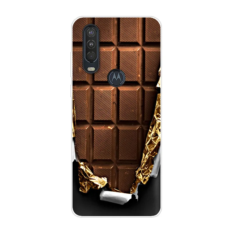 Чехол для Motorola Moto One Action Мягкая силиконовая задняя крышка чехол телефона Vision ZOOM capa