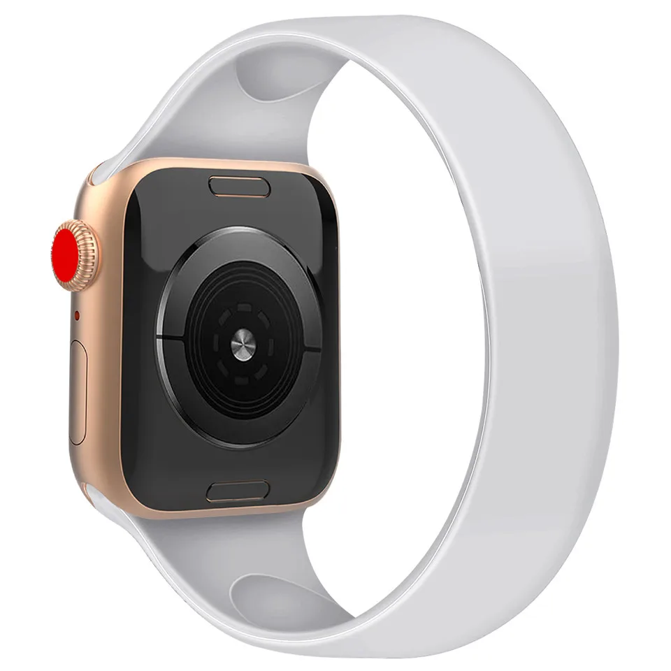 Essidi браслет из мягкой резины ремешок для Apple Watch серии 1 2 3 4 5 Смарт 38 мм 40 42 44 часов