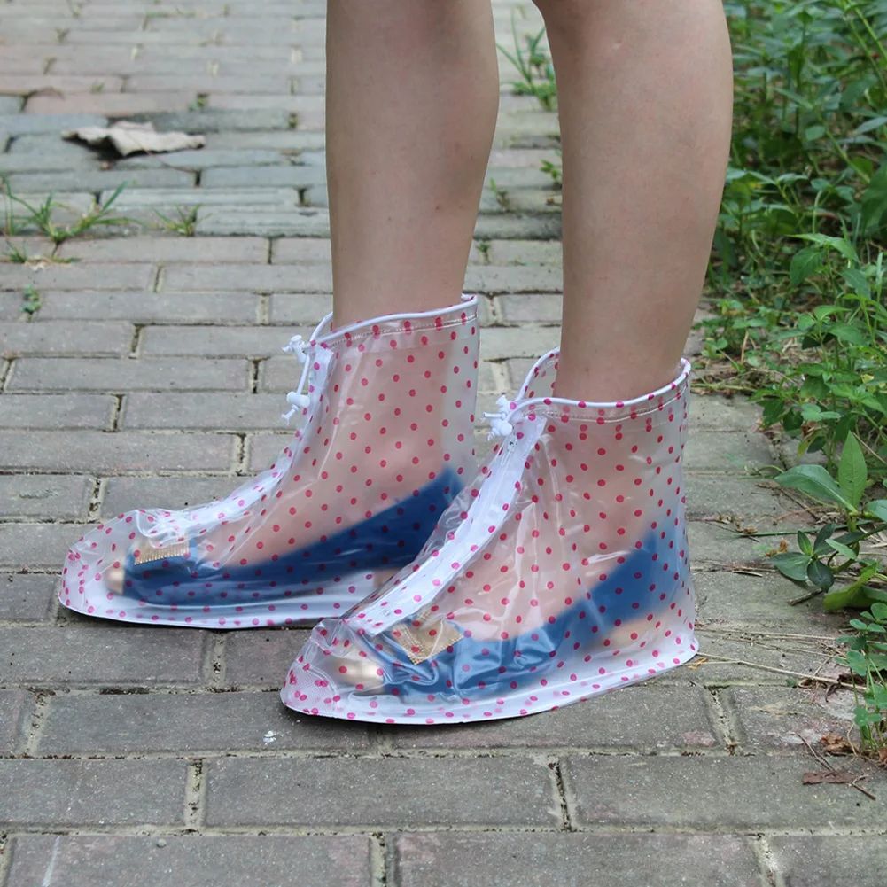 

Unisex Waterproof Rain Shoes Cover Reusable Boots Flat Overshoes Covers Non Slip