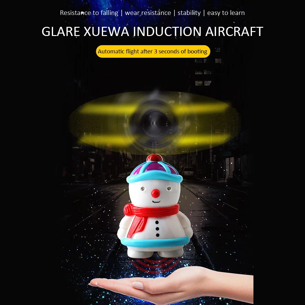 induction aircraft Snowman Suspension Toy Gift for Kids and Adult Christmas toys infrared induction drone rc Airplane