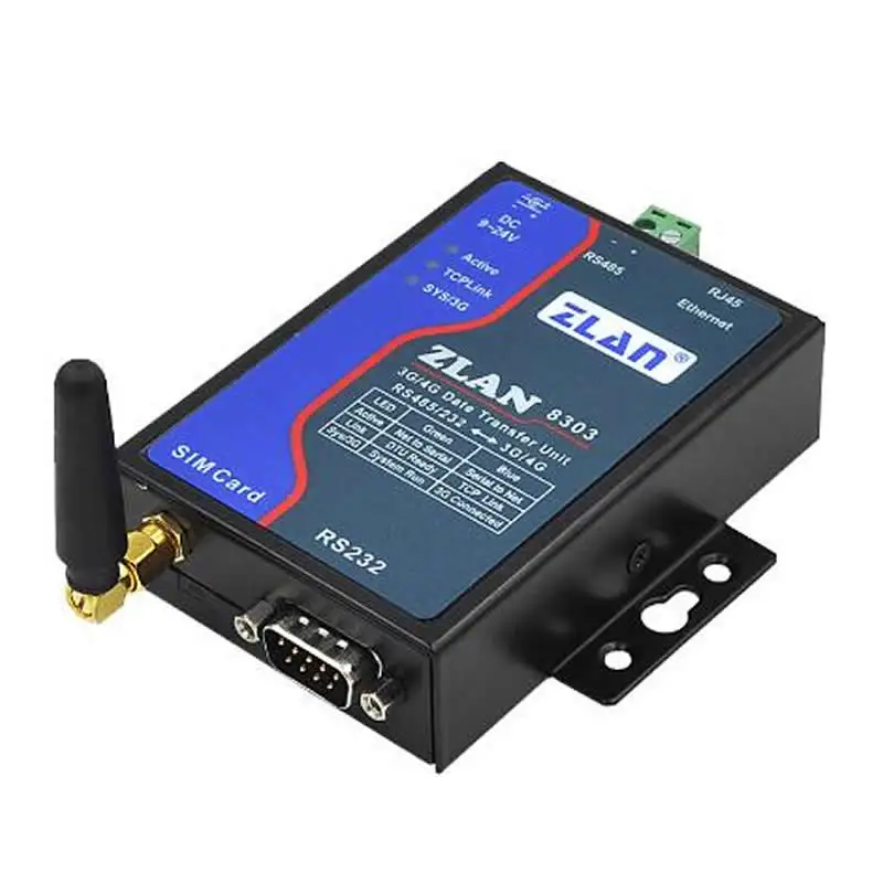 P2P 3g/4G DTU передача данных последовательный RS232/485 до 3g/4G конвертер Поддержка Шлюз Modbus ZLAN8303N-7 Ethernet до 3g/4G маршрутизатор