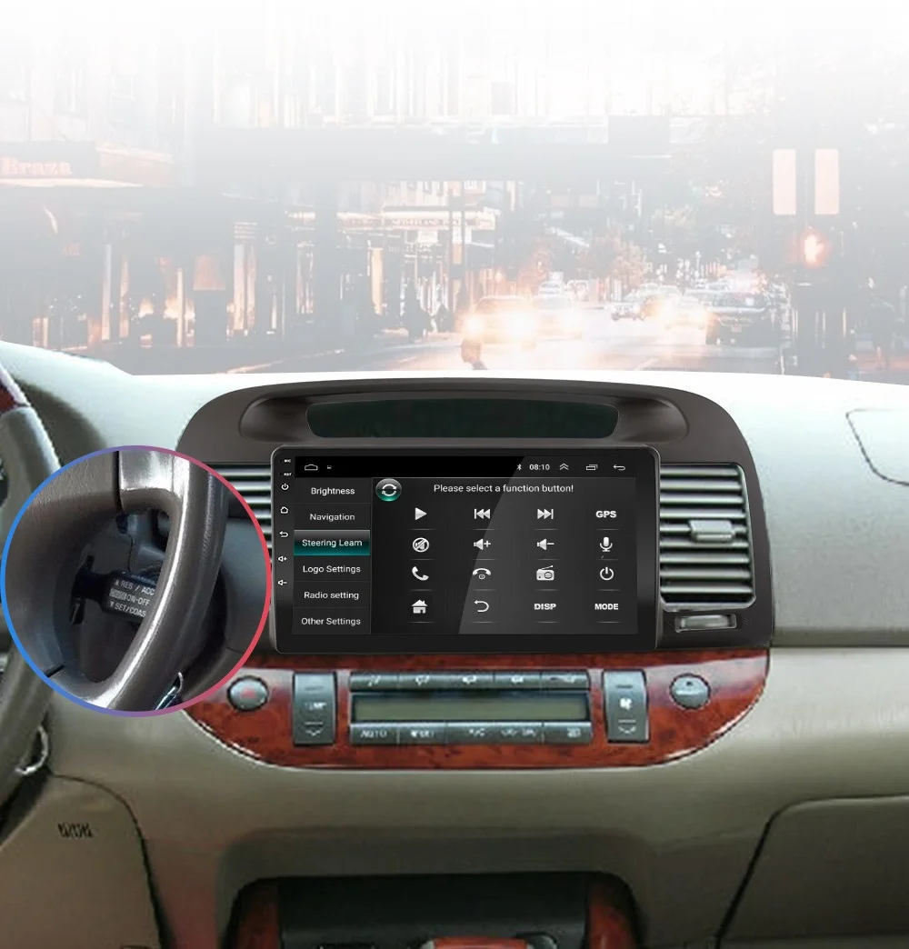 2G+ 32G " 2din Android 8,1 GO автомобильный dvd-плеер для Toyota Camry 2002 2003 2004 2005 2006 автомобильный Радио gps навигация wifi DSP ips