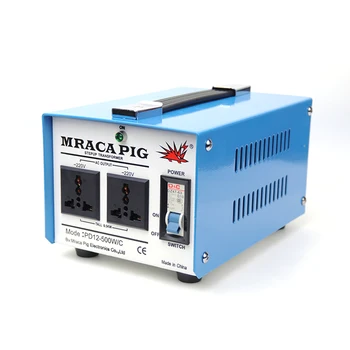

MRACA PIG transformer 110V to 220V 500W 100% pure copper full power industrial version, open circuit with ground