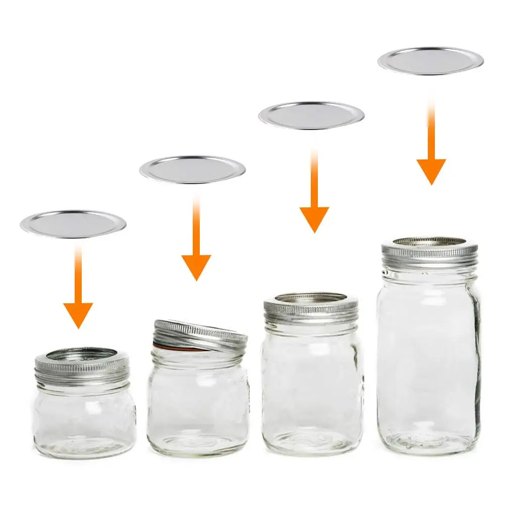 Mason Canning Lids 10/12/24PCS Leak Proof Sealing Food Keeping Fresh 70/86MM Regular Mouth Mason Jar Covers Kitchen Supplies food cover fresh keeping cover preservation cover bowl cover