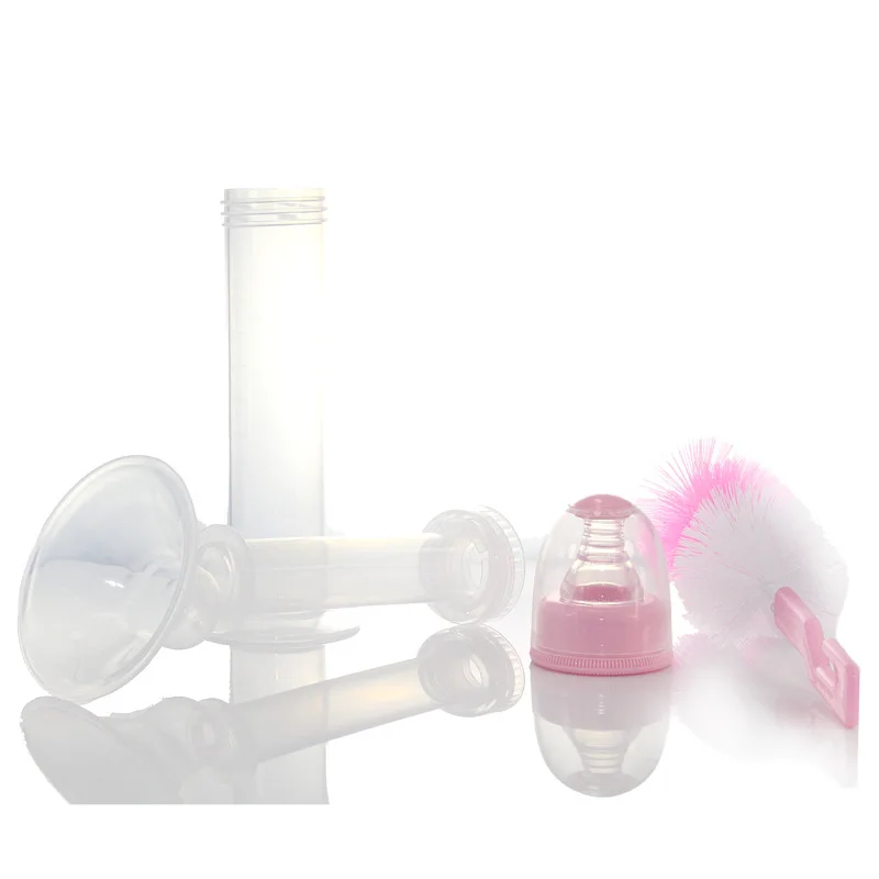 

PP Manual Breast Pump Powerful Baby Nipple Suction Feeding Correction Milk Bottles With Baby Nipples And Bottle Cap