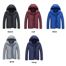 Yumdai Модный Зимний Легкий короткий пуховик, мужской повседневный пуховик, тонкий пуховик для улицы, мужской пуховик с белым утиным пухом